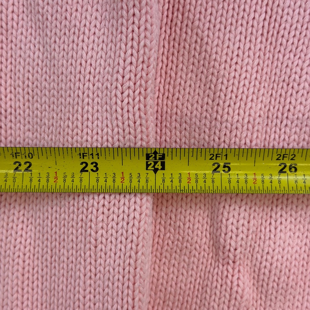 Polo Ralph Lauren Mens XL Pink Cotton Crewneck Knit Sweater Blue Pony Logo - Picture 6 of 7